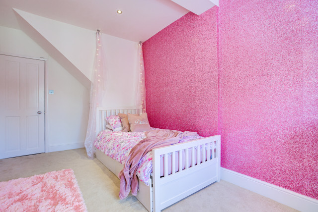 Devon Close shabby-chic-inspirerad-sovrum