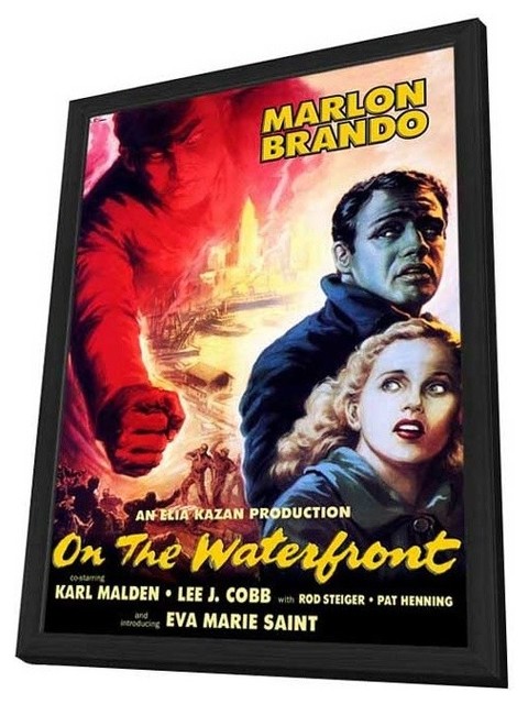 On the Waterfront 11 x 17 Movie Poster - Style D - in Deluxe Wood Frame