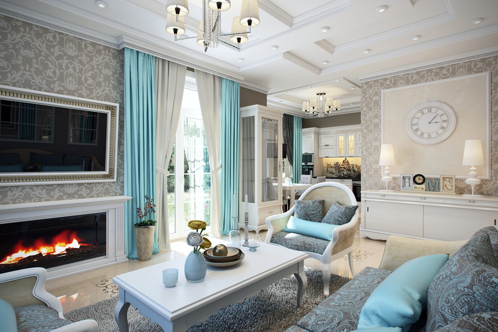 Дизайн интерьера загородного дома г. Москва КП Новое Лапино