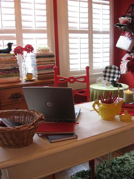 Dear Daisy Cottage Office Eclectic Home Office Library