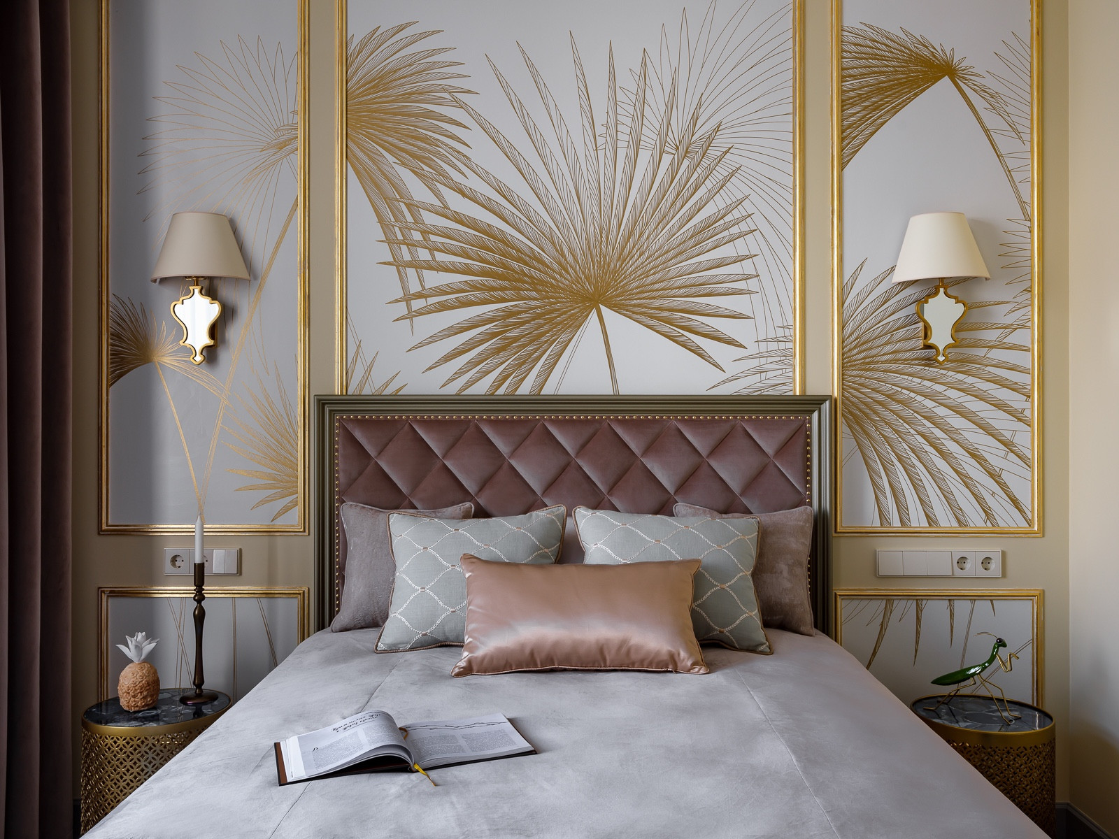 Люкс интерьер спальни в Квартире 160 кв. м. в стиле Неоклассика