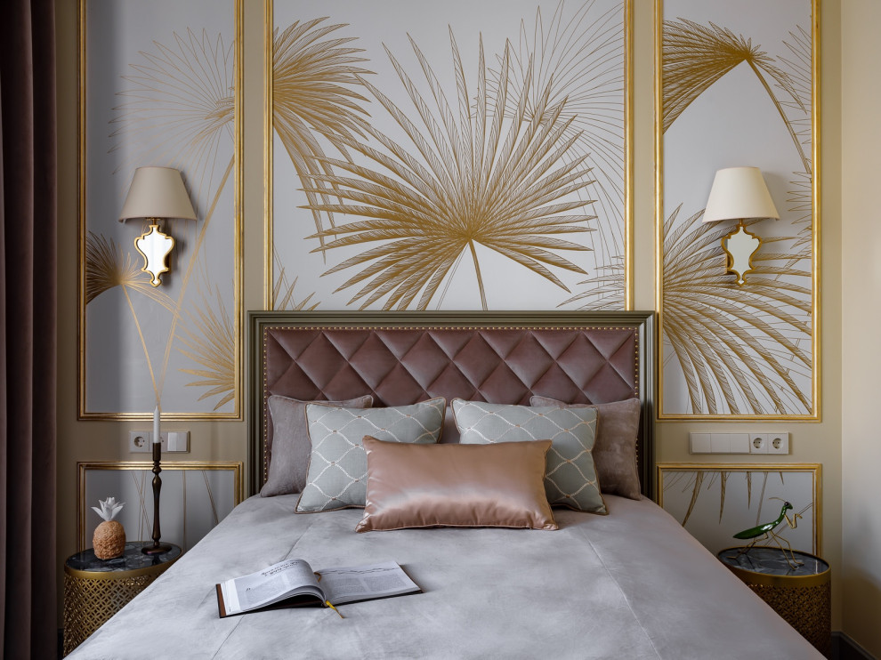 Люкс интерьер спальни в Квартире 160 кв. м. в стиле Неоклассика