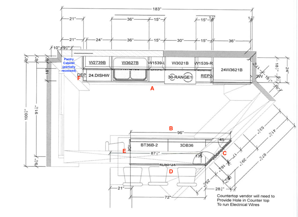 Countertop Radius and Overhang Thoughts?
