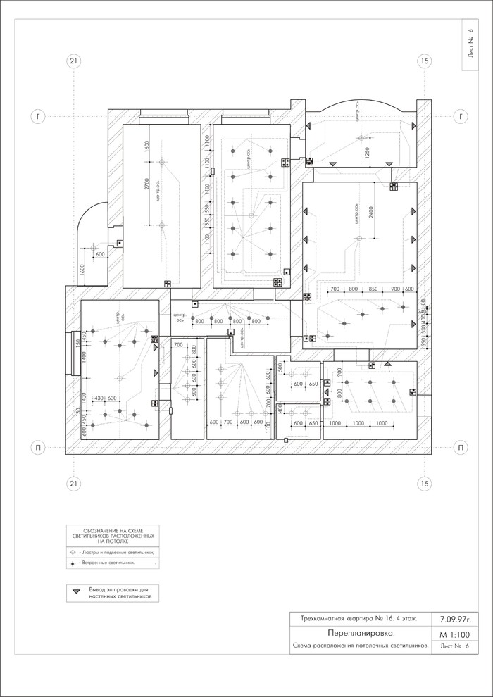 Эскизный проект квартиры без 3D визуализации
