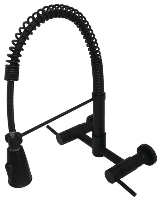 Gourmetier Concord Two Handle Kitchen Faucet With Pull Down Sprayer Gourmetier Concord Two Handle Kitchen Faucet With Pull Down Sprayer Transitional Faucets By Kingston Brass