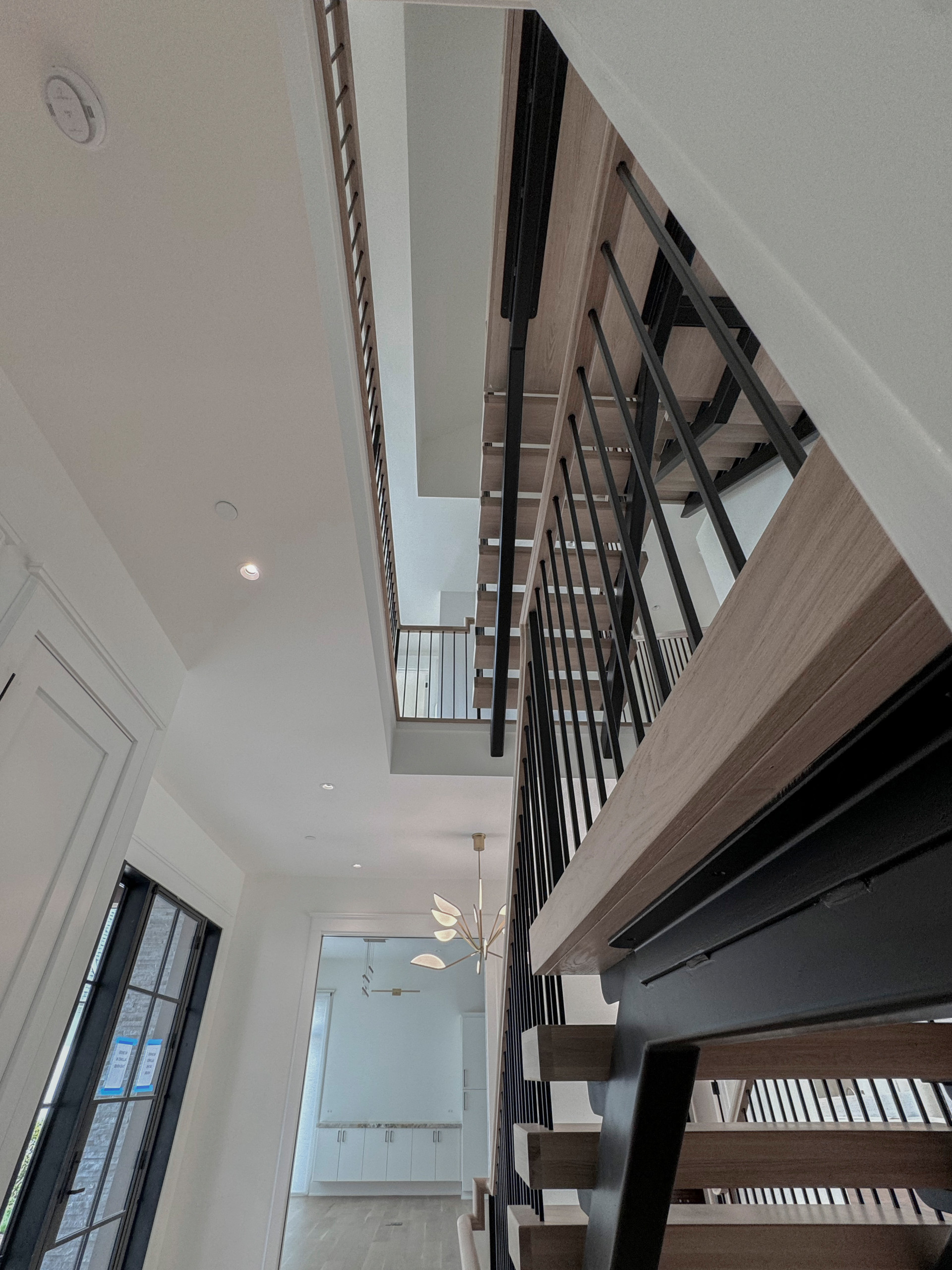122_Modern Steel & Wood Floating Staircase, Arlington VA 22207