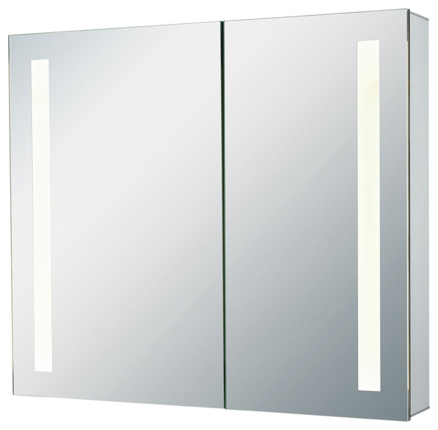 32x27 Inch Led Mirrored Medicine Cabinet Modern 32x27 Inch Led Mirrored Medicine