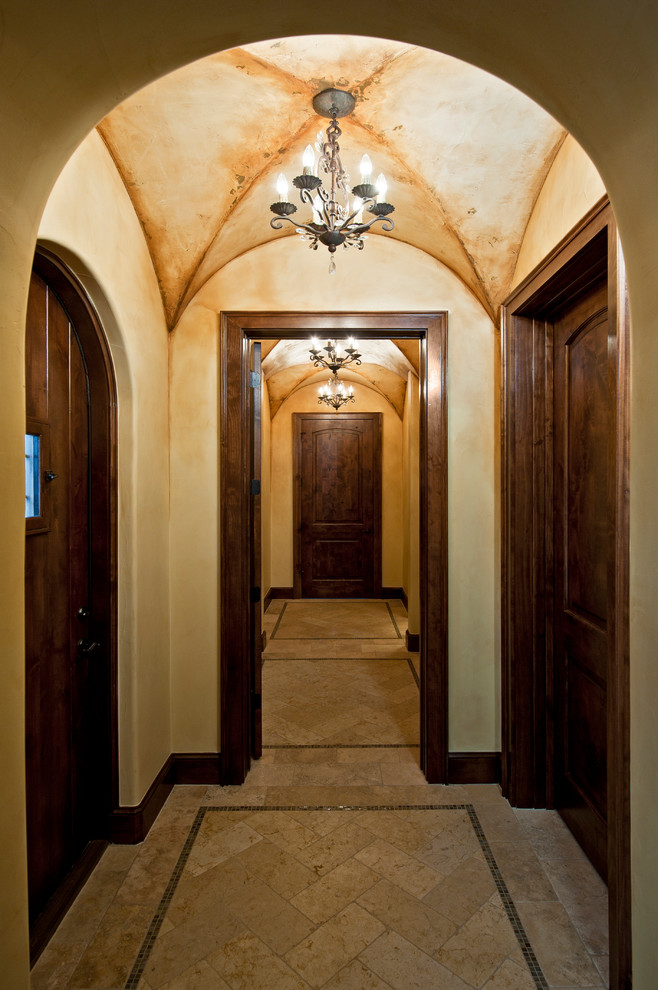 Mediterranean hallway in Austin.