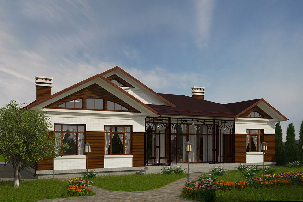 Коттедж 1-эт в п. Зеленый ветер