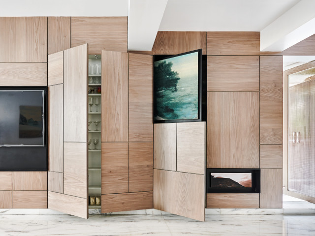 City Apartment modern-wohnbereich