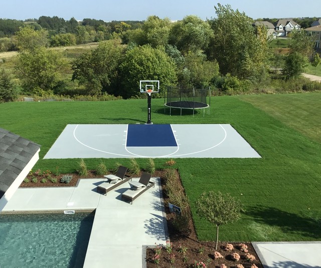 Eden Prairie Mn Outdoor Basketball Court Transitional Garden