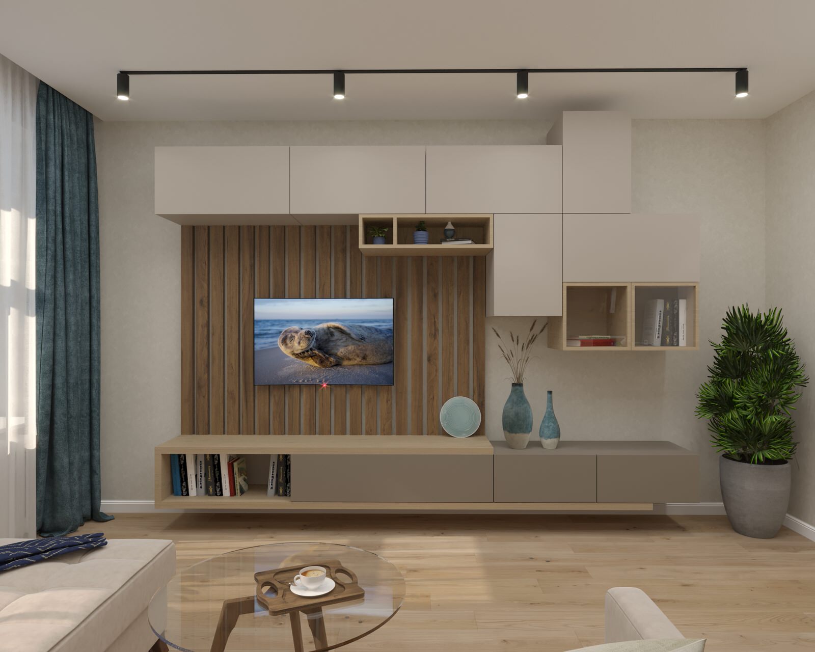 Дизайн проект двухкомнатной квартиры 67,3 кв.м.(старый фонд)