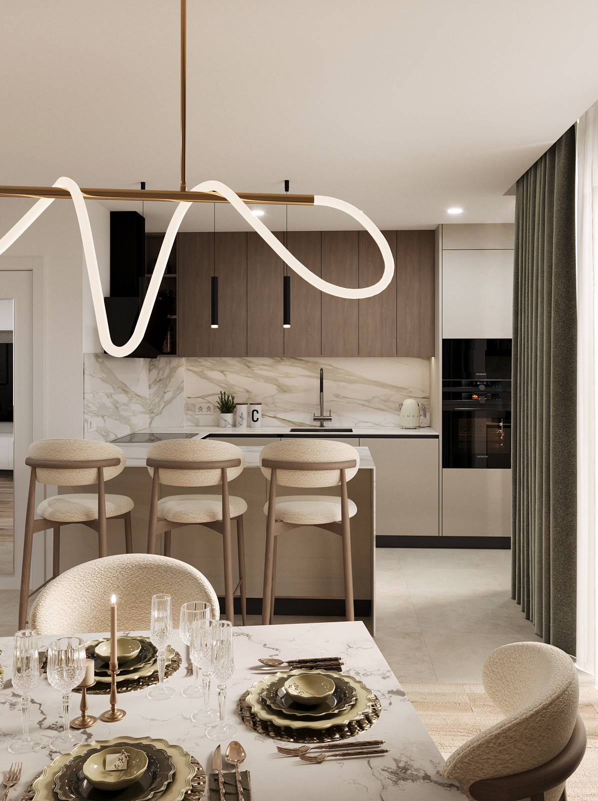 Salon-comedor en Playa San Juan