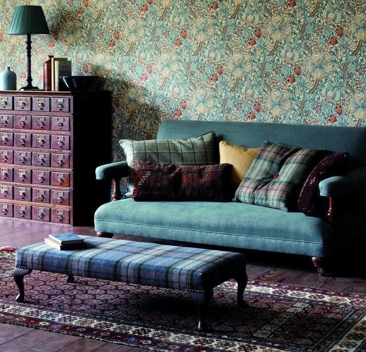 Ткани в готовых интерьерах