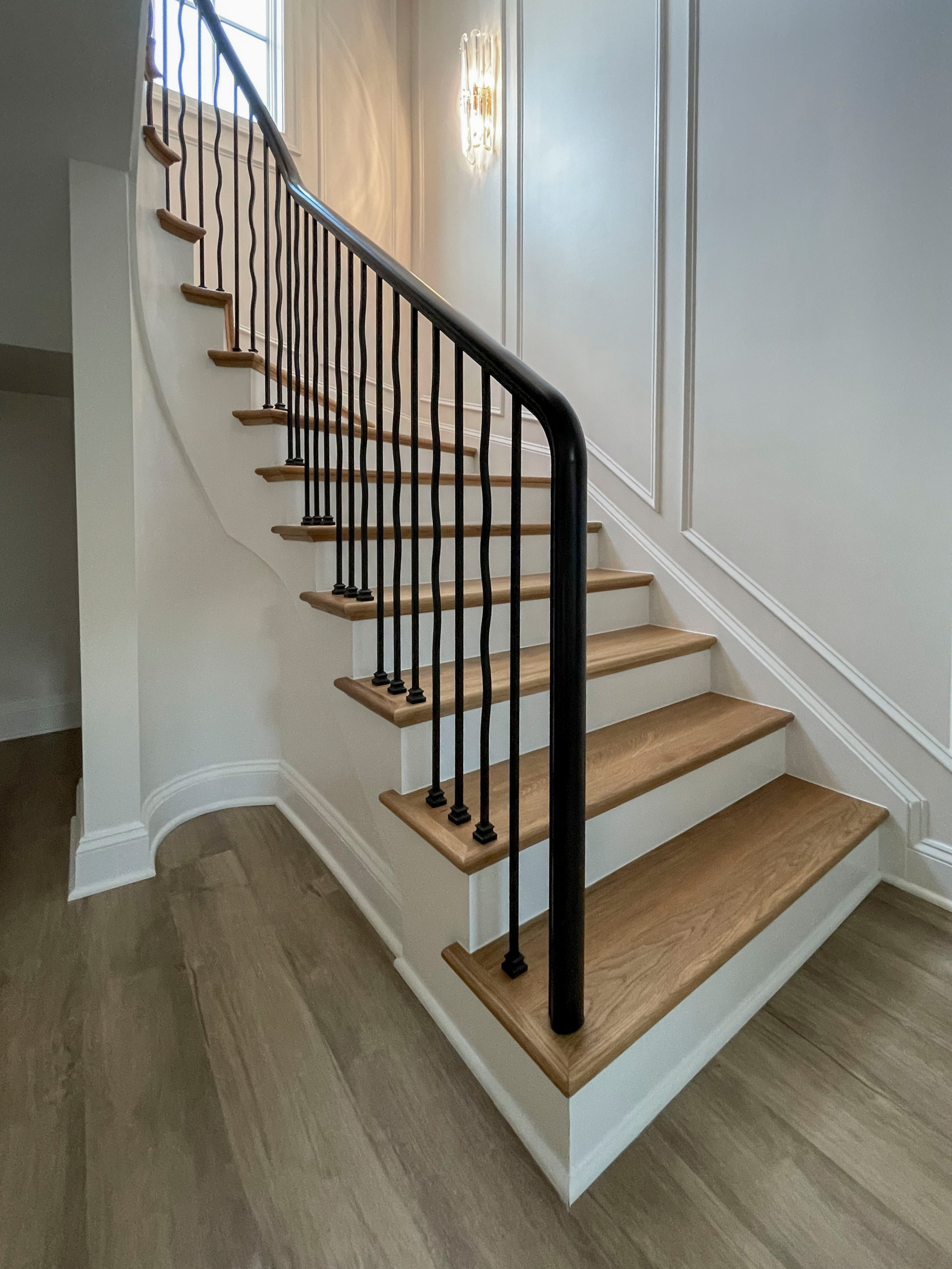 106_Modern Balustrade System Meets Traditional Winding Stairs, Aldie VA  20105