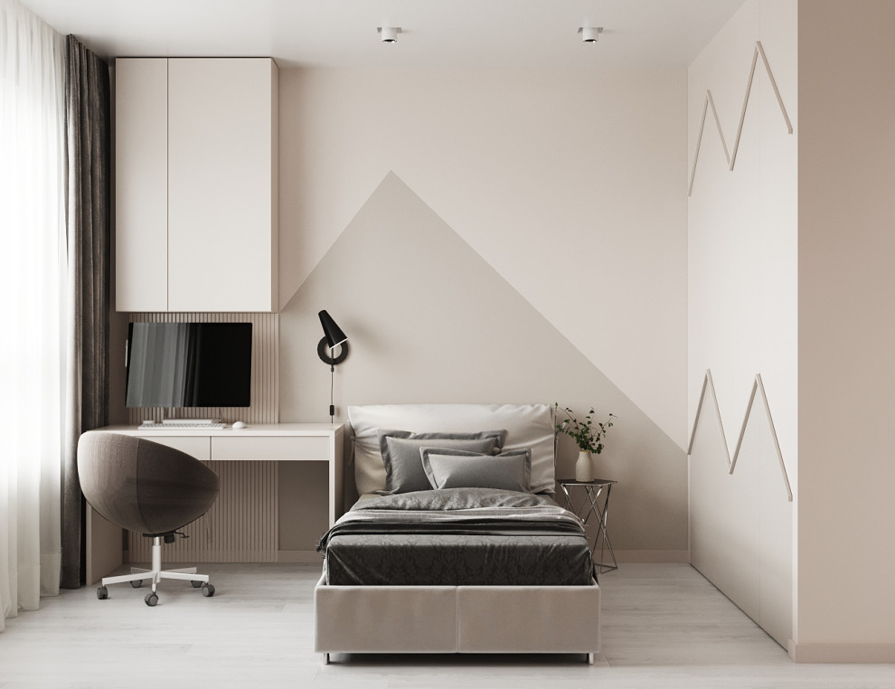 Inspiration for a mid-sized contemporary teen room remodel in Other
