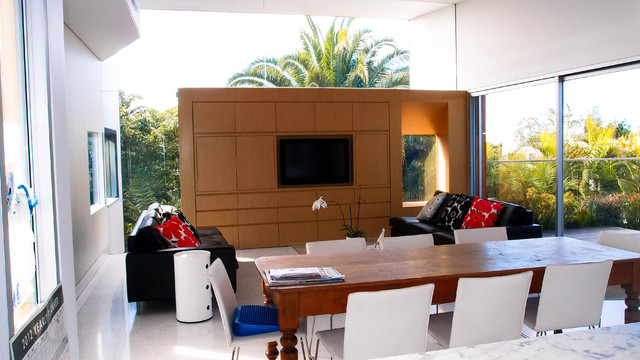 Lower North Shore contemporary-living-room