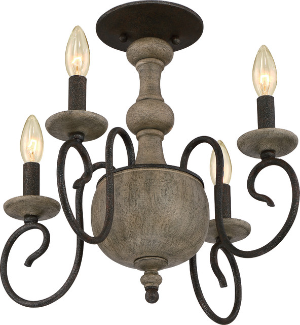 Luxury French Country Corinthian Wood Ceiling Light Uql2151 Porto Collection