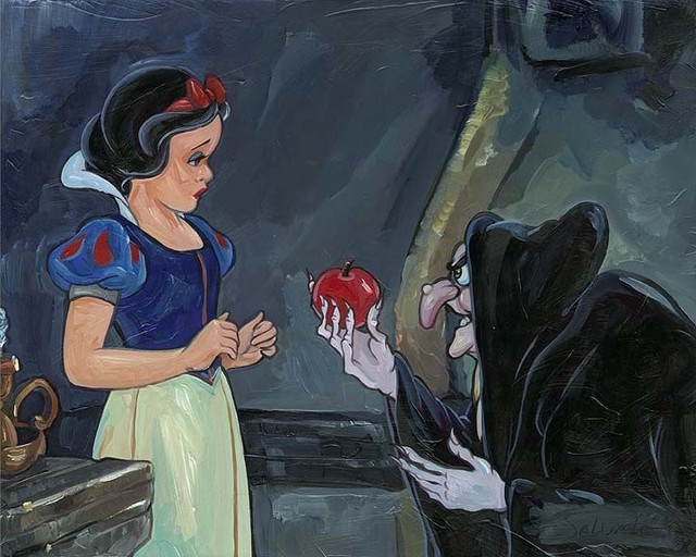 Disney Fine Art No Ordinary Apple by Jim Salvati, Gallery Wrapped Giclee