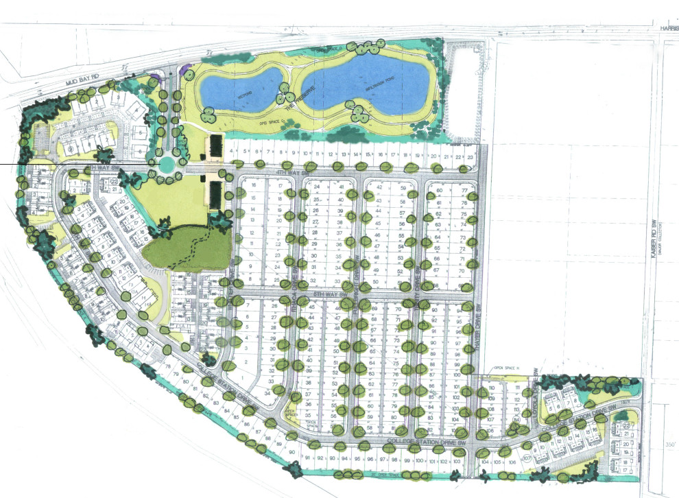 Housing development site plan