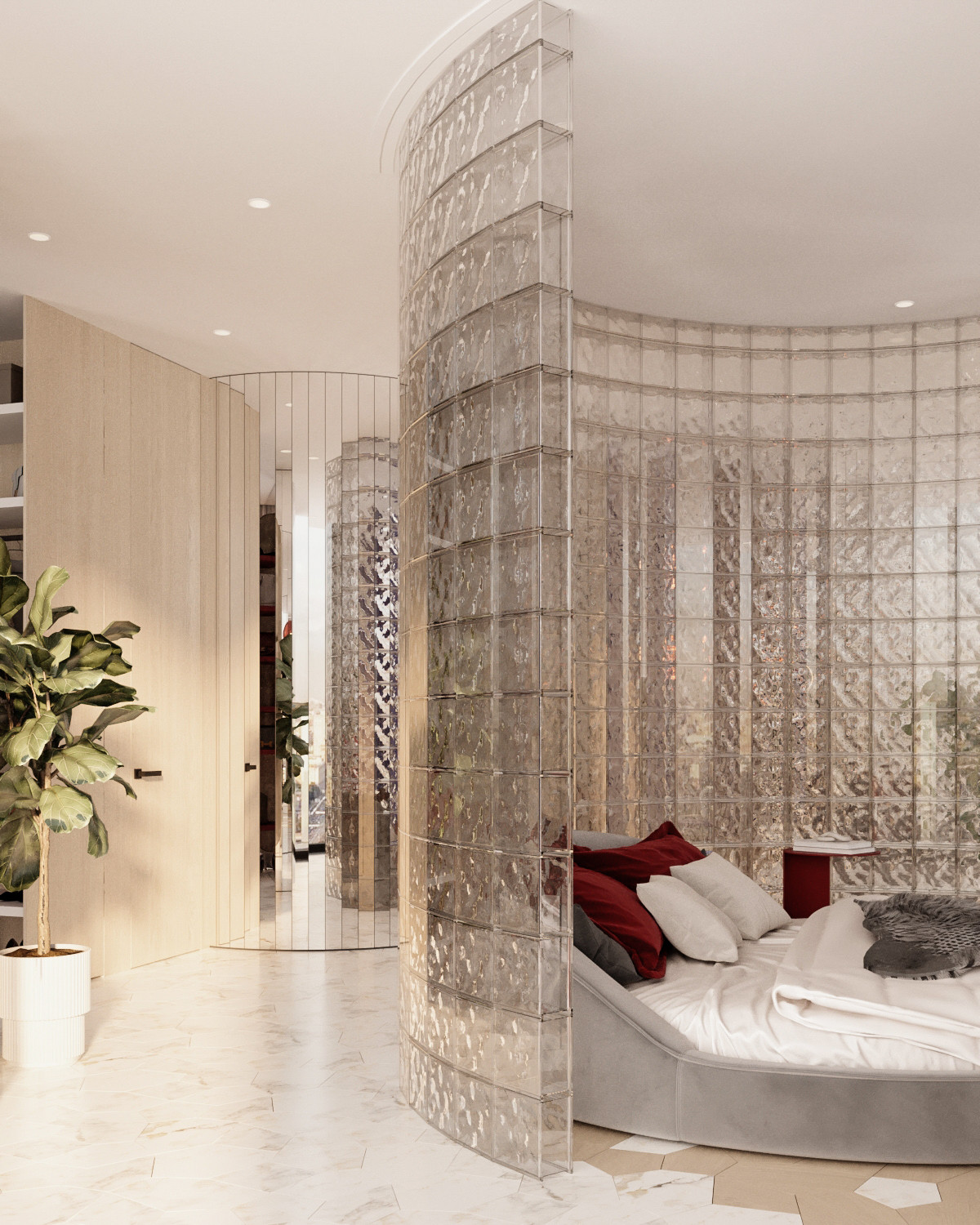 Квартира в стиле фотостудии без единой стены