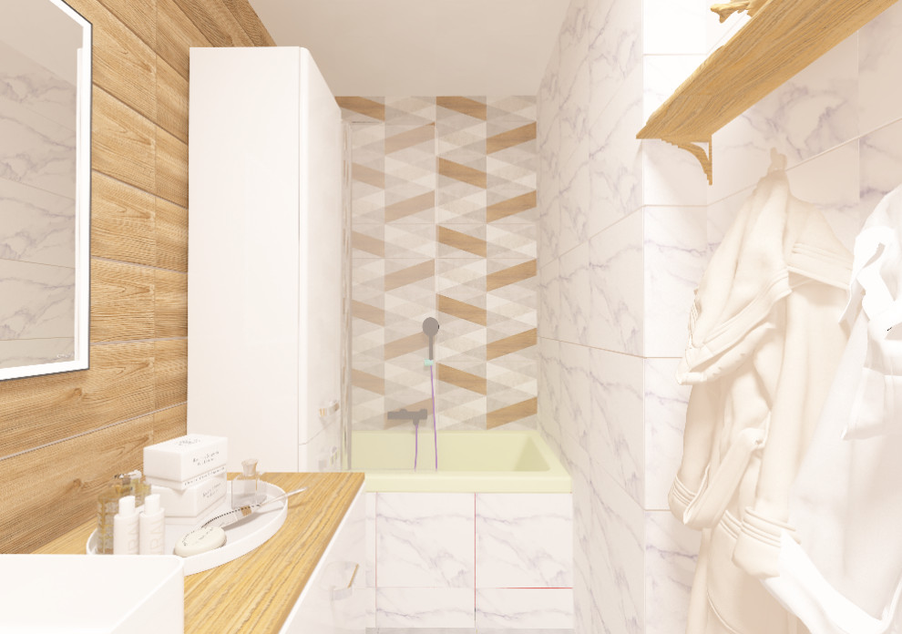 Дизайн проект ванной комнаты