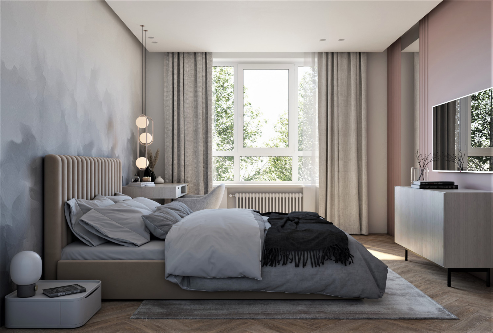 Двухкомнатная квартира площадью 66,3 м2 в ЖК Фестиваль Парк