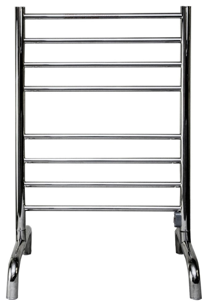 Koze 104 Freestanding Electric Towel Warmer, Polished Chrome