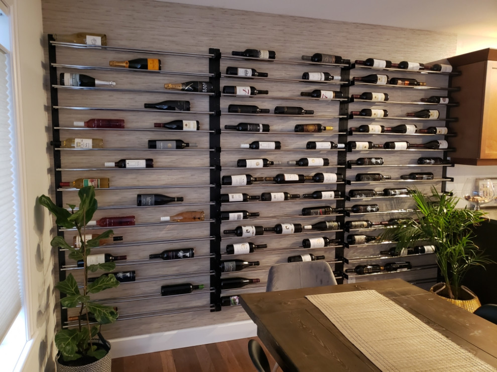 Design ideas for a medium sized traditional wine cellar in Vancouver.