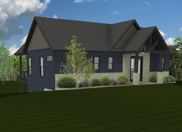 Confluence Cabin rustic-rendering