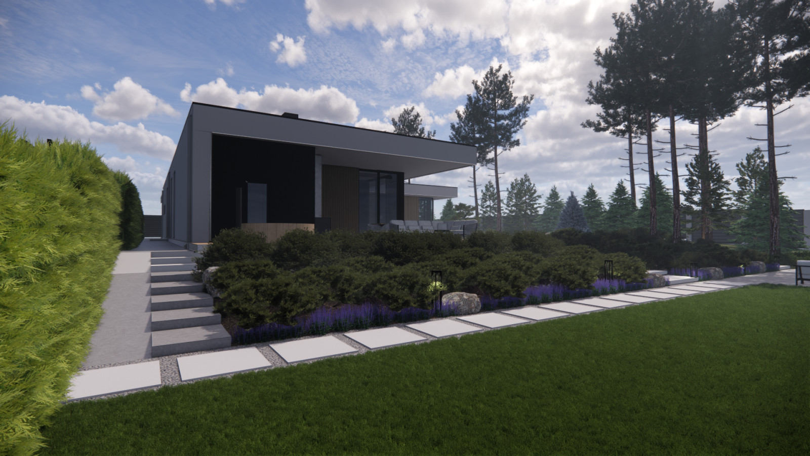 Вид на дом и чан