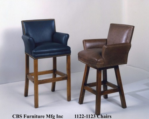 Leather Armed Bar Stools