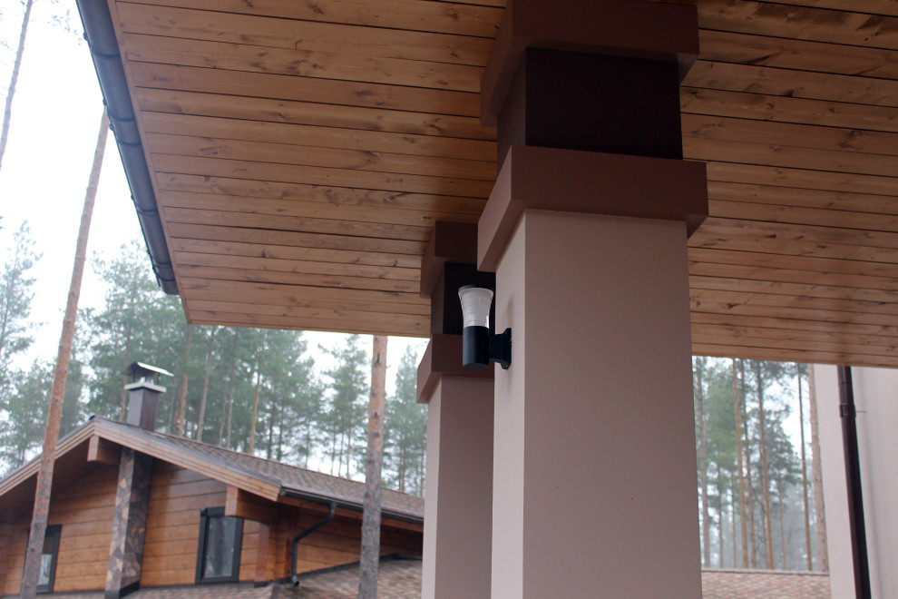 Дом из кирпича в "Охтинском парке"