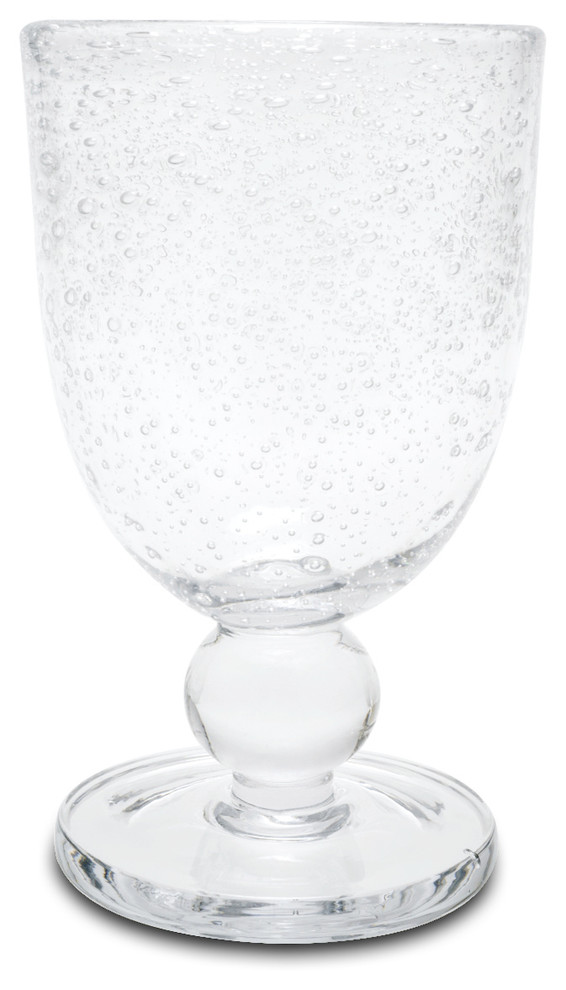 Clear Bubble Water Glass, Set of 12