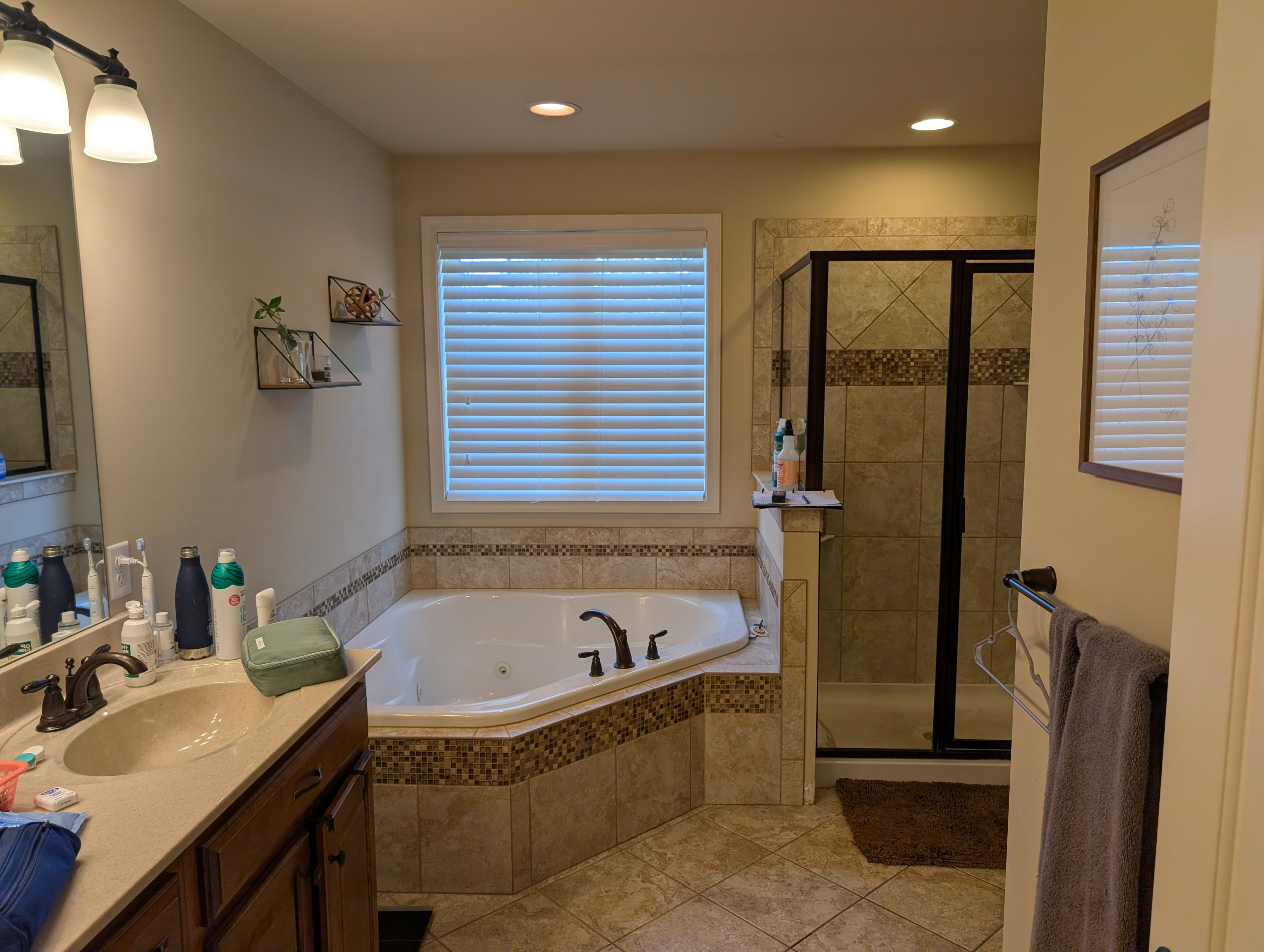 Beyond Beige - A Bold Blue Master Bath Transformation in Harrisburg, PA