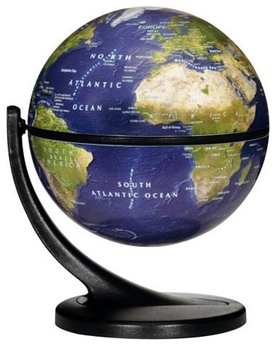 Satellite Wonder Globe w Double Axis Rotation - Set of 12