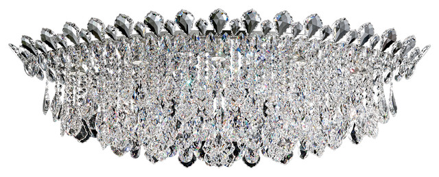 Trilliane Strands 8-Light in Stainless Steel, Clear Heritage Crystal