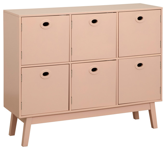 Lifestorey Jamie Storage Cabinet, Pink - Midcentury - Storage Cabinets ...