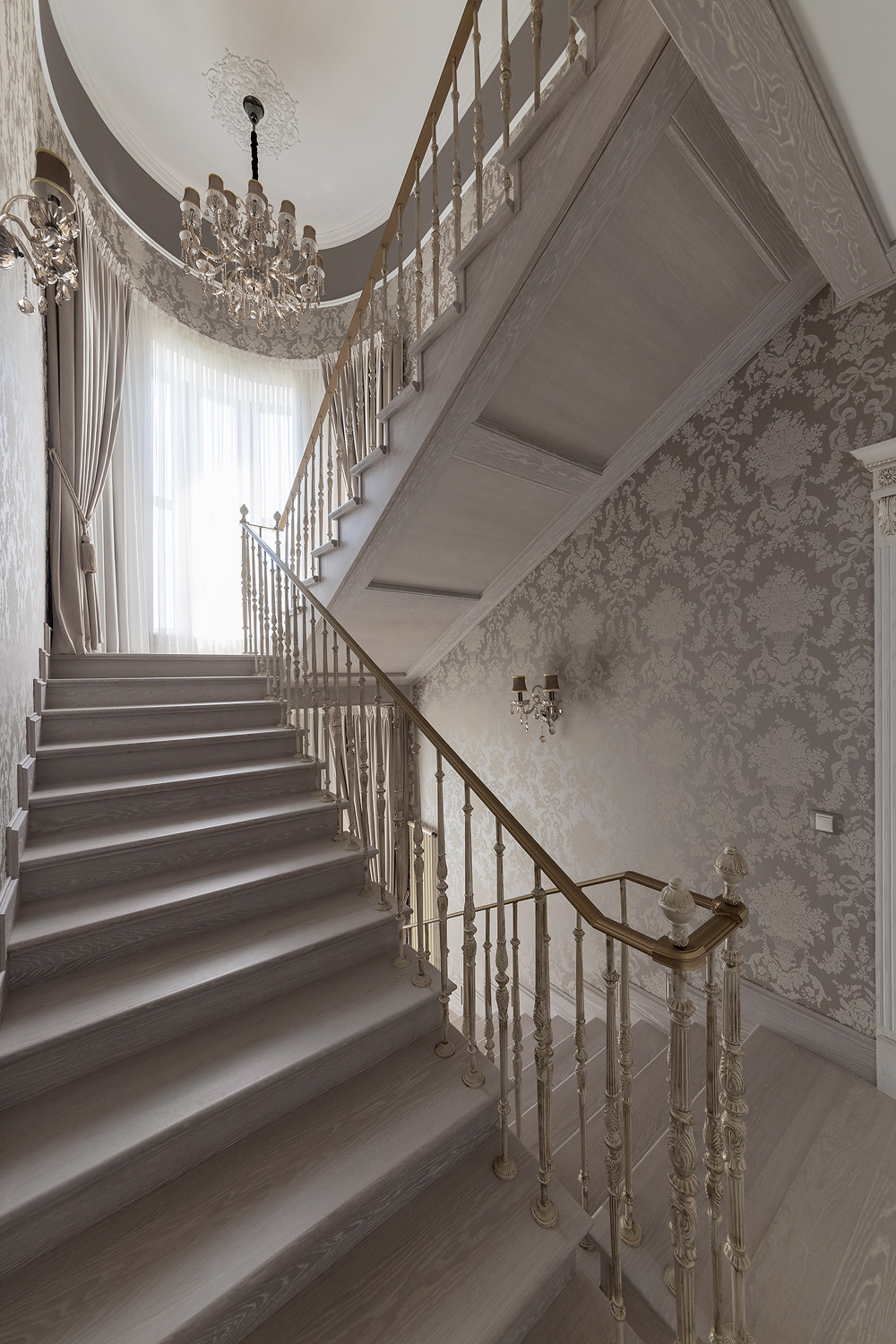 Дизайн интерьера дома в классическом стиле. Реализованный проект.