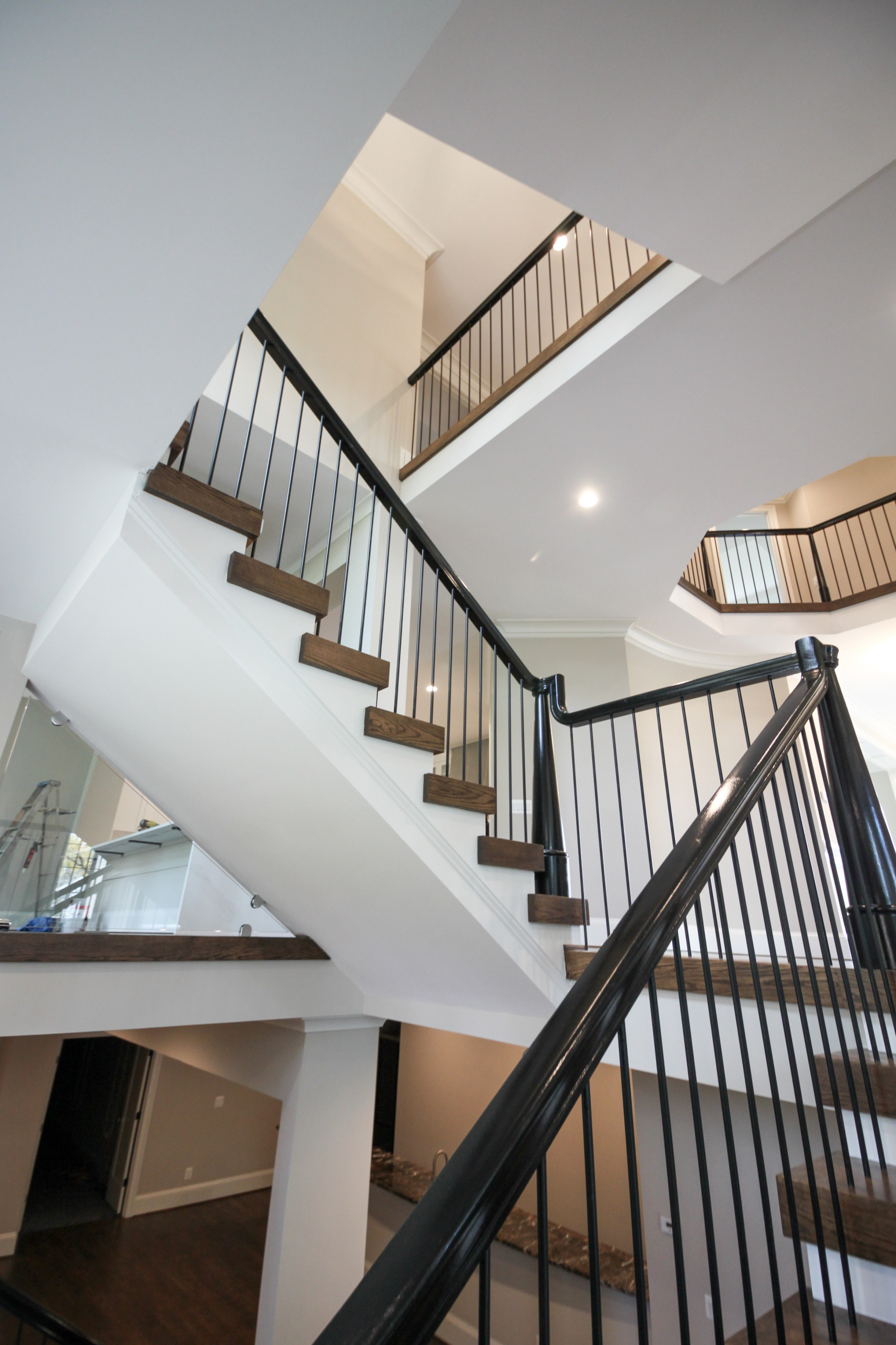 89_Eclectic and Edgy Staircase in French Contemporary Residence, McLean VA 2210