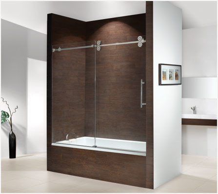 Oasis By Pass Sliding Doors Modern Bathroom Boston