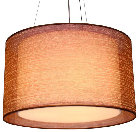 Modern  Parchment Paper and Gauze Shade Pendant Lighting
