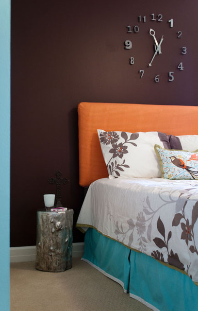 numero modern wall clock - modern - bedroom - new orleans -