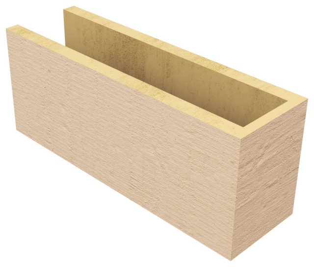 Block Woodgrain TimberThane Rafter Tail, Primed Tan, 6