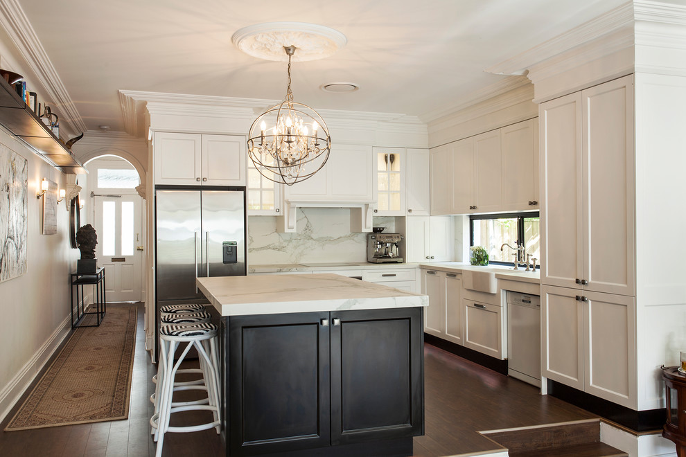 Photo of a beach style kitchen in Sydney.