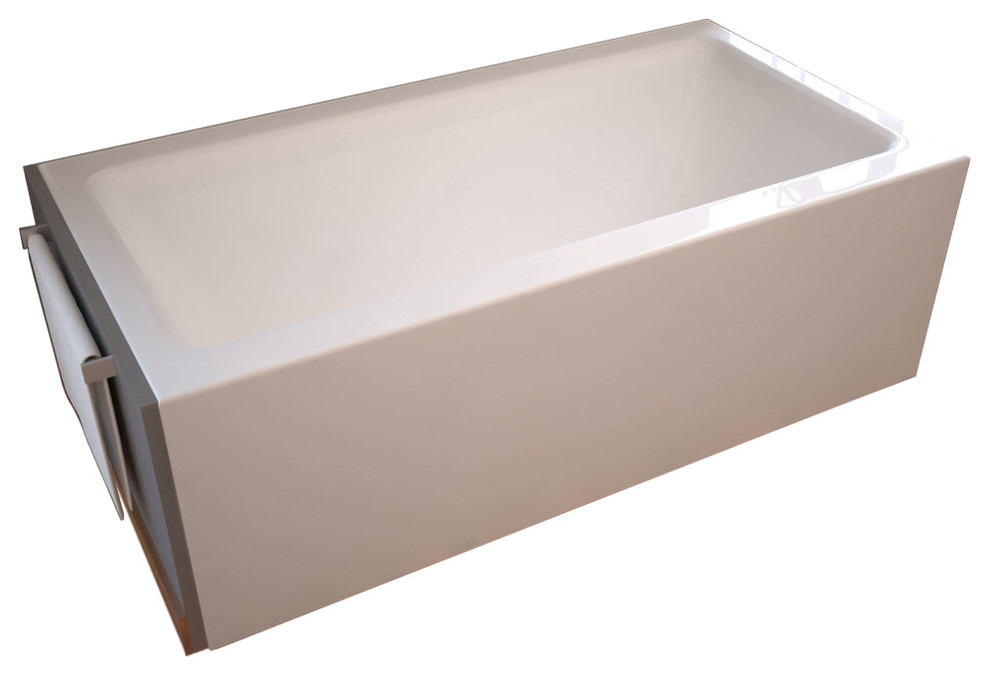 Atlantis Whirlpools Soho 30 X 60 Front Skirted Air Massage Tub With Left Drain Contemporary Bathtubs By Spaworld Corp Houzz