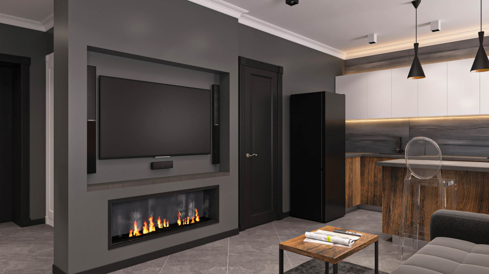 Визуализация гостиной