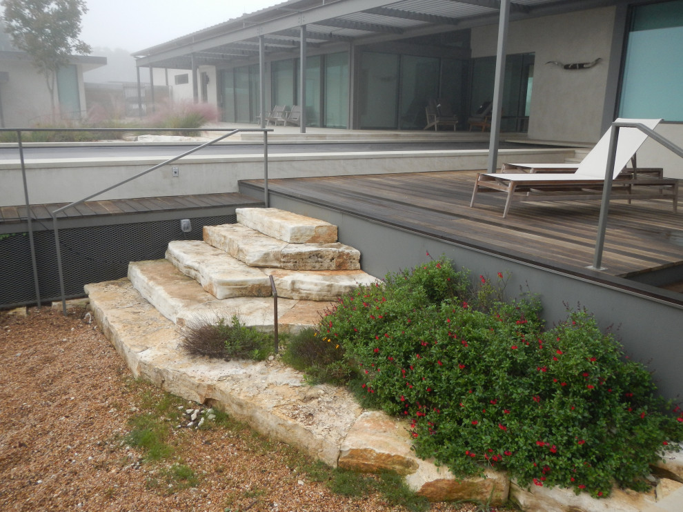 Inspiration for a rustic home design remodel in Austin