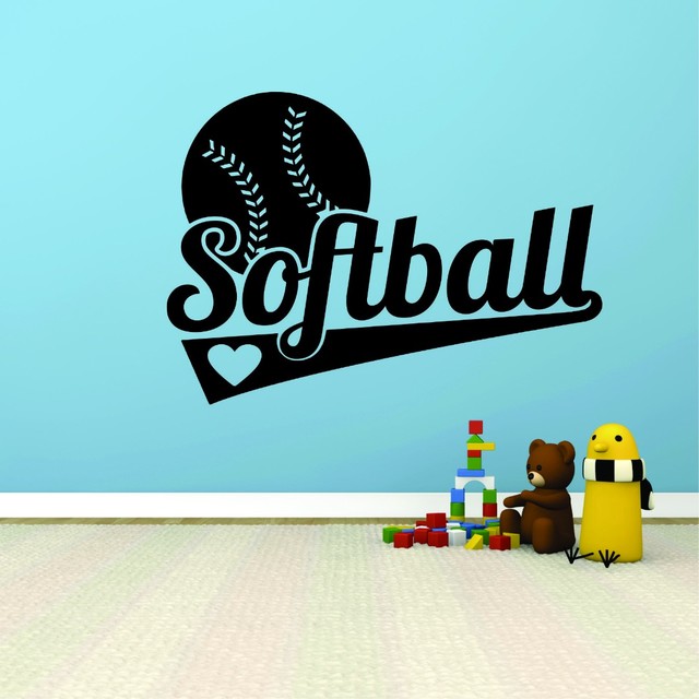 Decal Softball 20x30