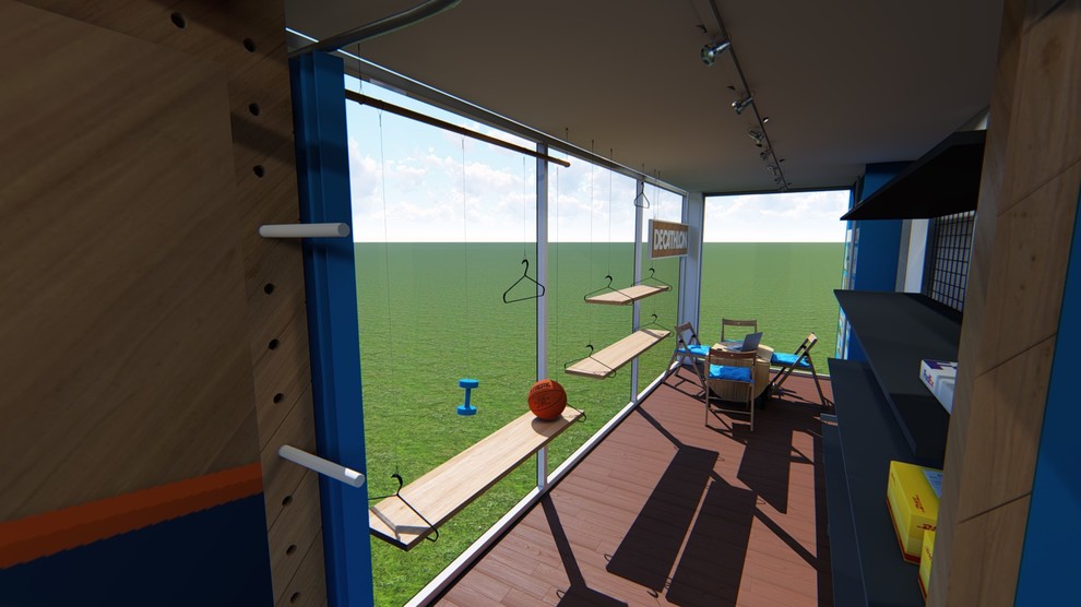 Дизайн-проект магазина-контейнера "Декатлон" в г. Королёв